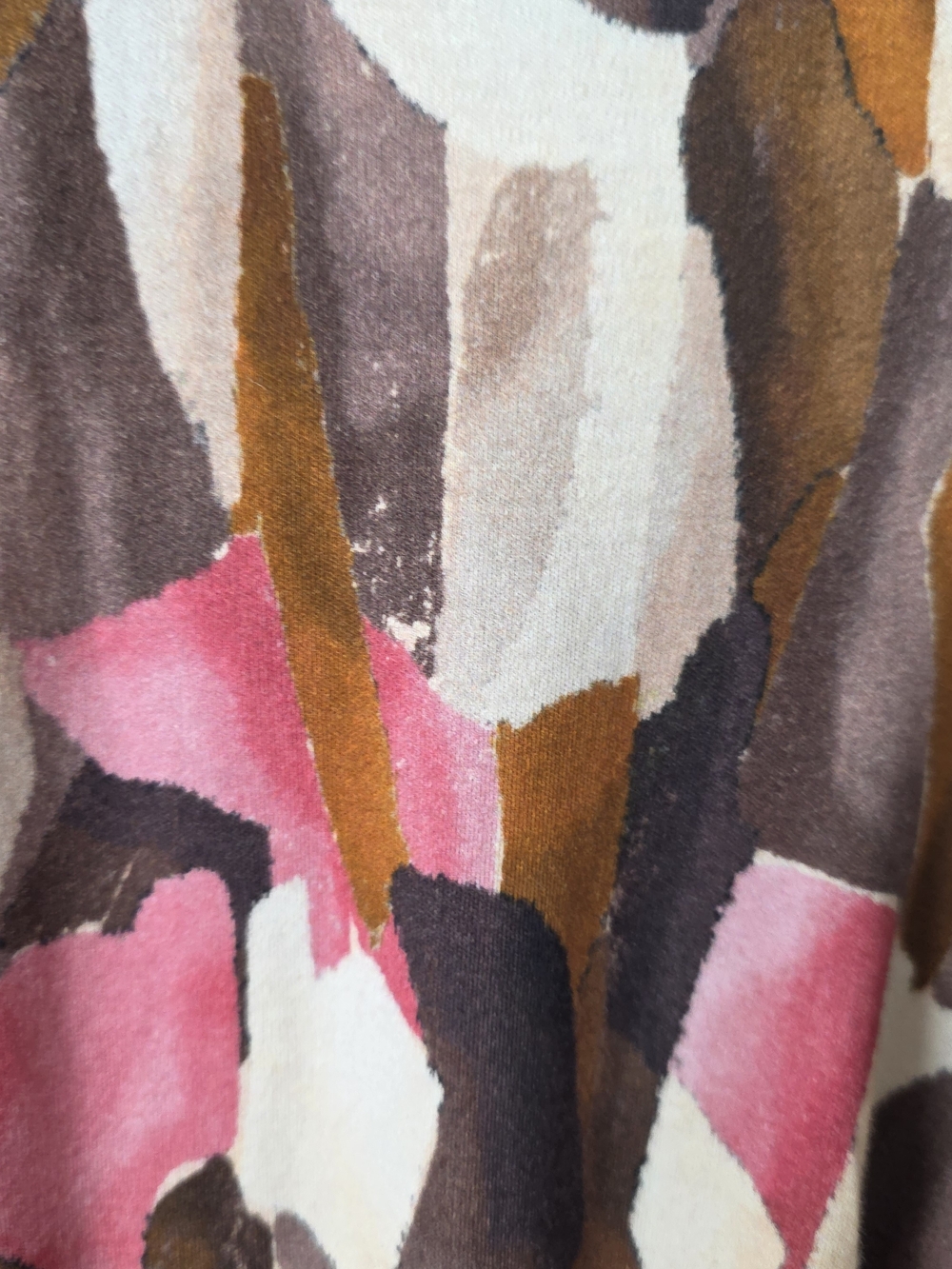 DESOTO Designer’s Choice Abstract Print Belted Shirt Dress Size 36 - Picture 4 of 12
